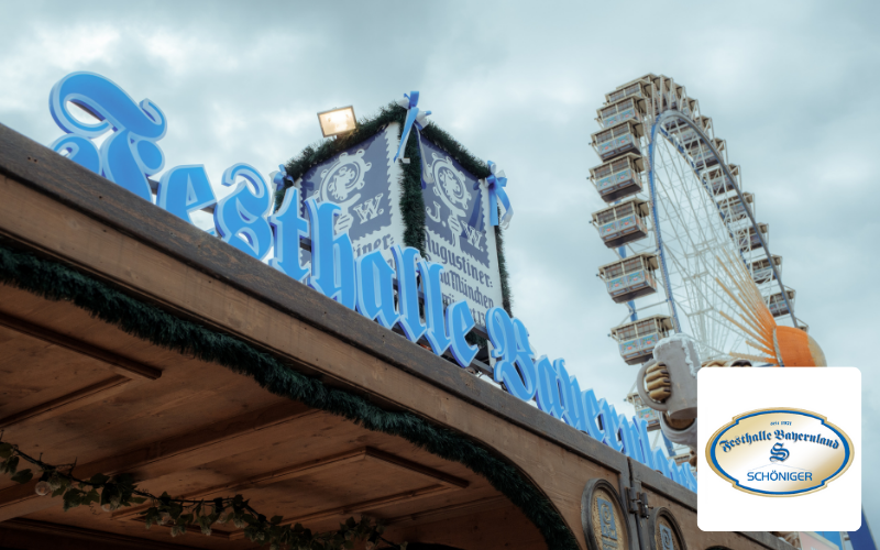 Festhalle Fallbeispiel, Bild von der Festhalle und Riesenrad im Hintergrund